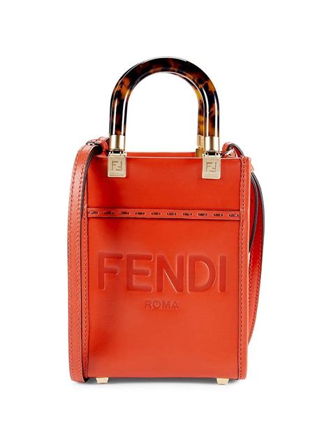 Fendi leather bucket bag